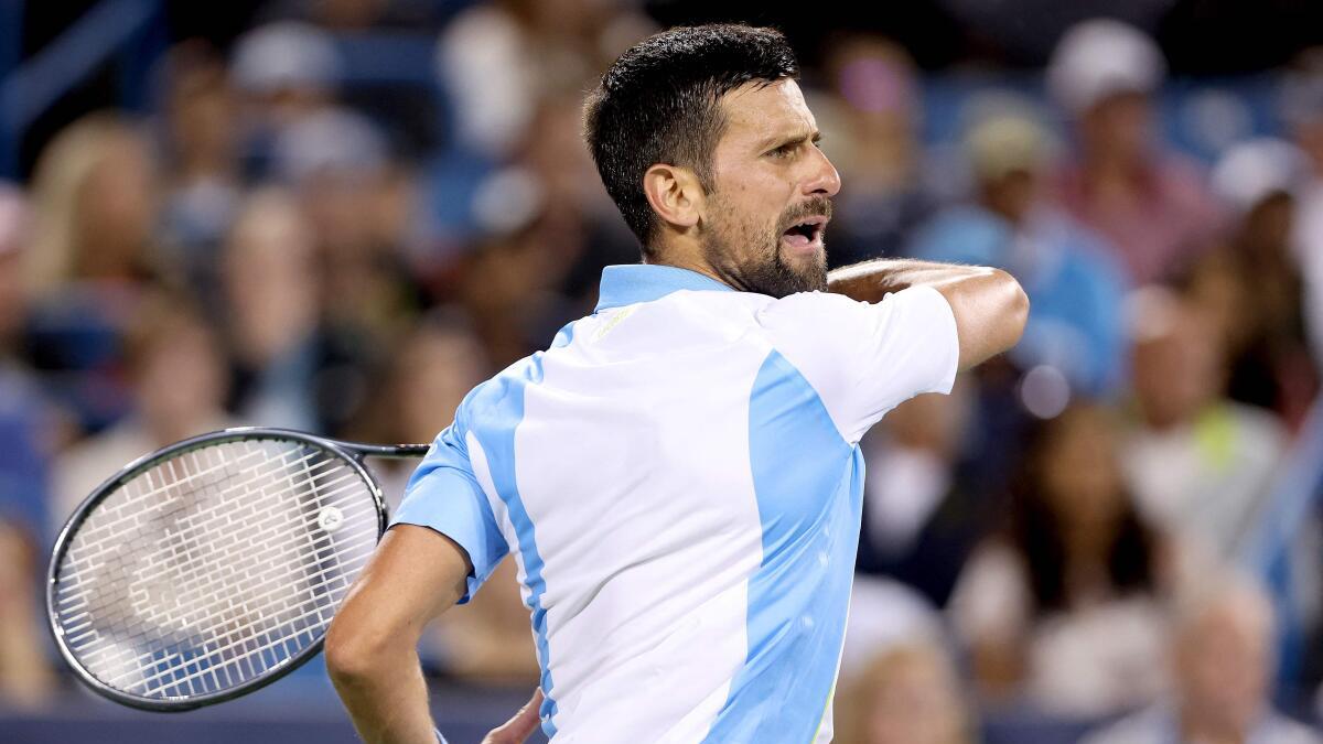 Novak Djokovic cruises past Gael Monfils into Cincinnati 0pen quarterfinals