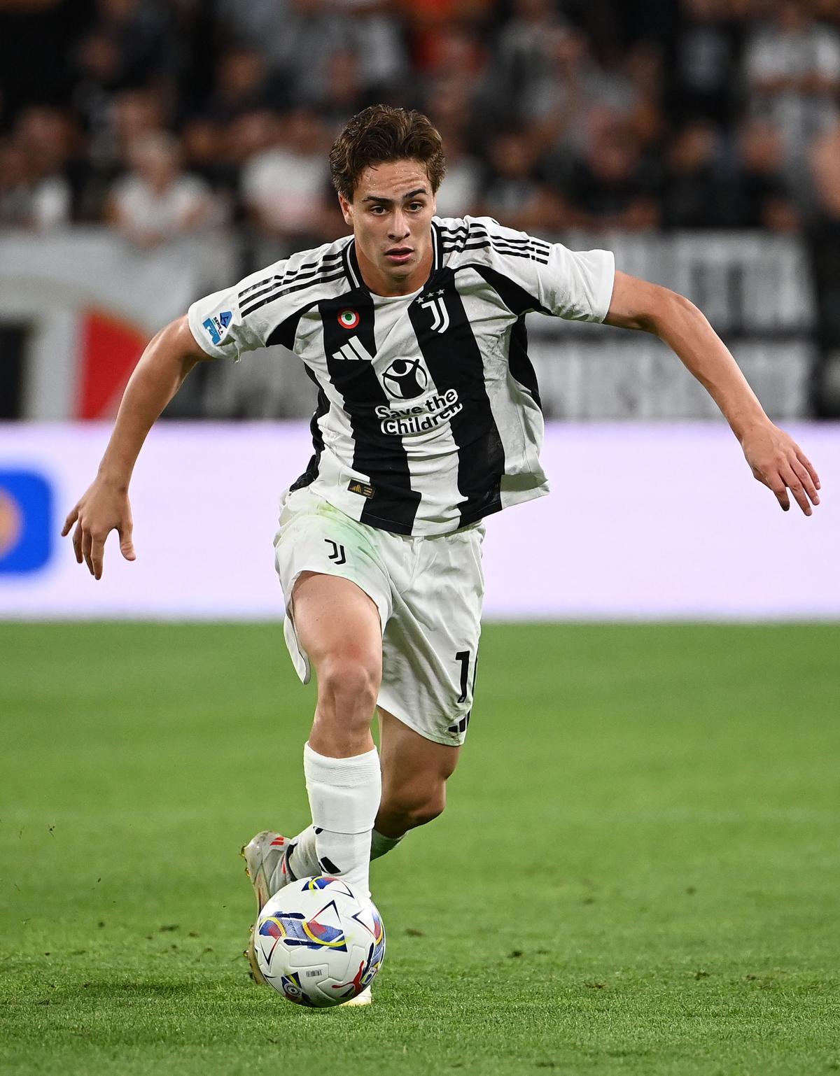 Kenan Yıldız during Juventus’ match against Como. 