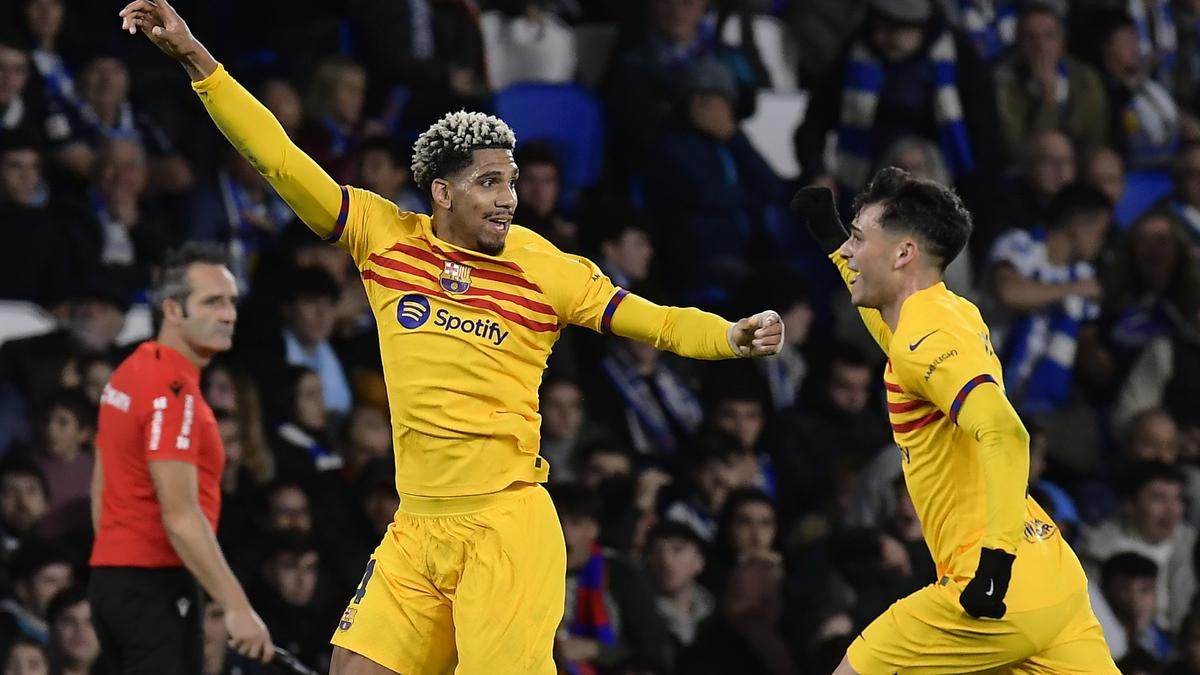 La Liga: Araujo’s late goal gives Barcelona 1-0 win at Real Sociedad