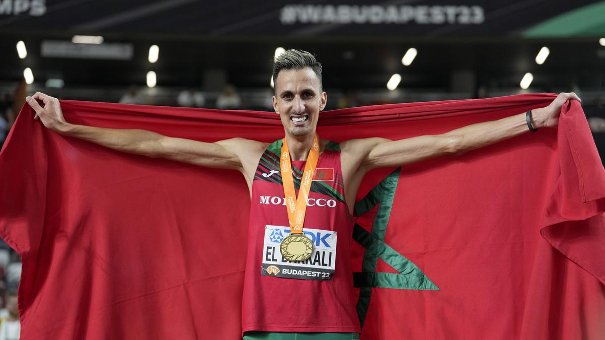 World Athletics Championships 2023: Soufiane El Bakkali retains 3,000m steeplechase title in Budapest