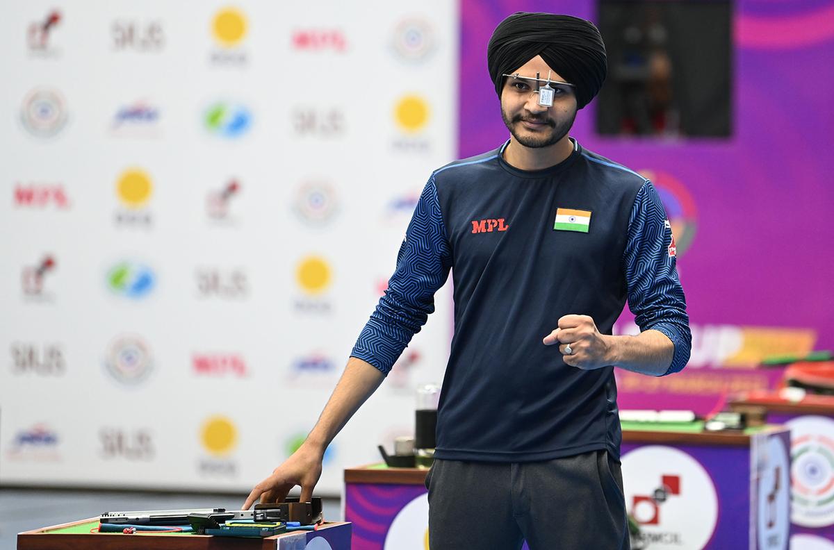 Shooter Sarabjot Singh secured India’s first Olympic quota in the pistol category.