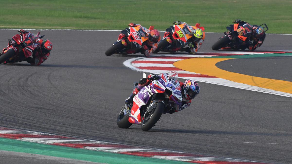 MotoGP Indian Grand Prix Martin wins Sprint Race after pole-sitter Bezzecchi collides with teammate