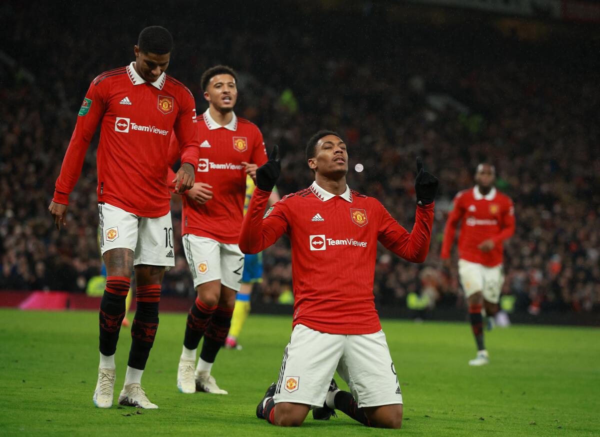 Martial, Fred strike as Man United cruises past Forest into League Cup  final - Sportstar