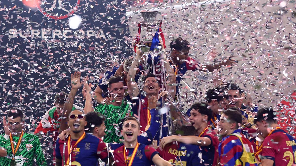 Spanish Super Cup: Barcelona thrashes Real Madrid 5-2 in final to clinch record-extending 15th title