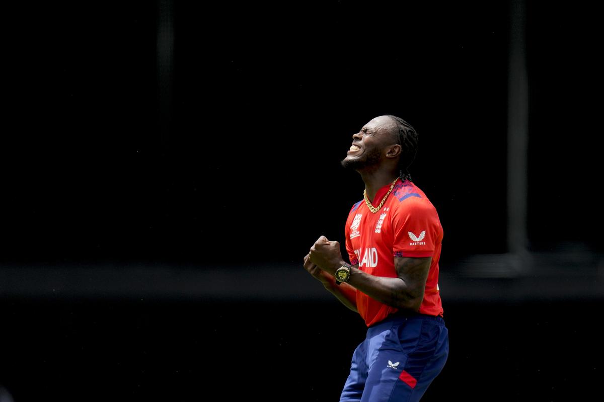 England’s Jofra Archer in action during the T20 World Cup. 