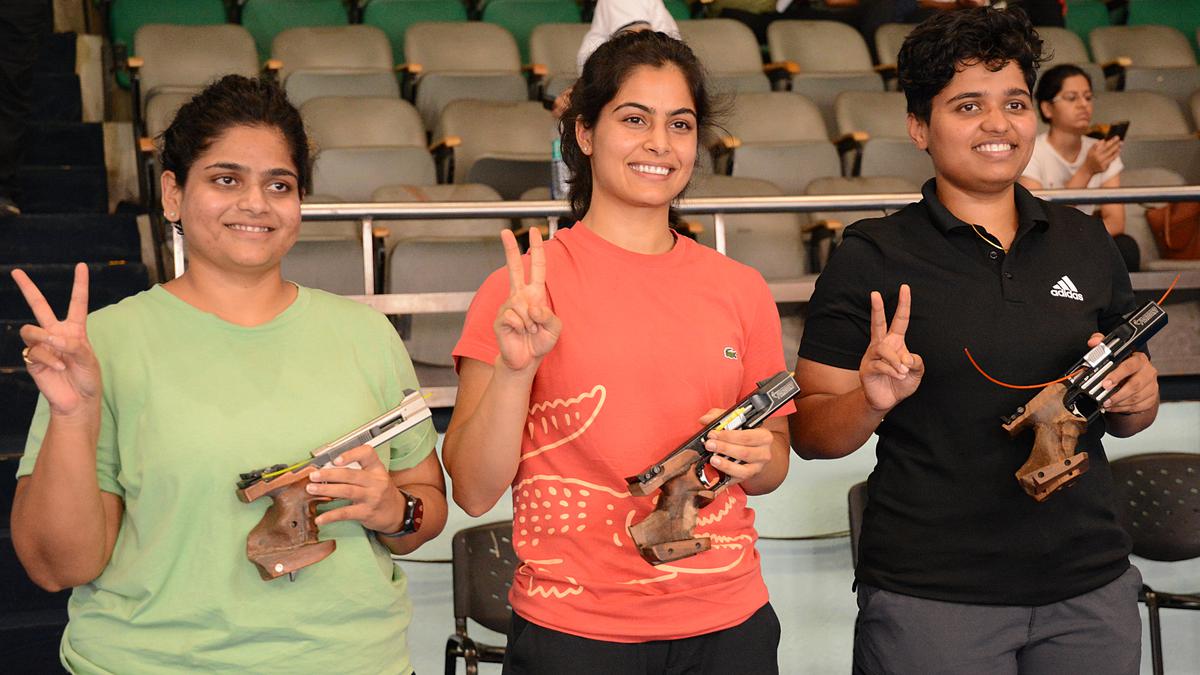 National shooting selection trials: Manu Bhakar, Goldi Gurjar shine