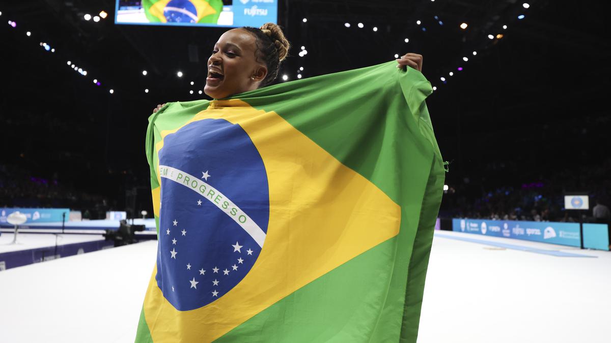 Simone Biles loses to Rebeca Andrade as Brazilian wins gold in Artistic Gymnastics World Championships