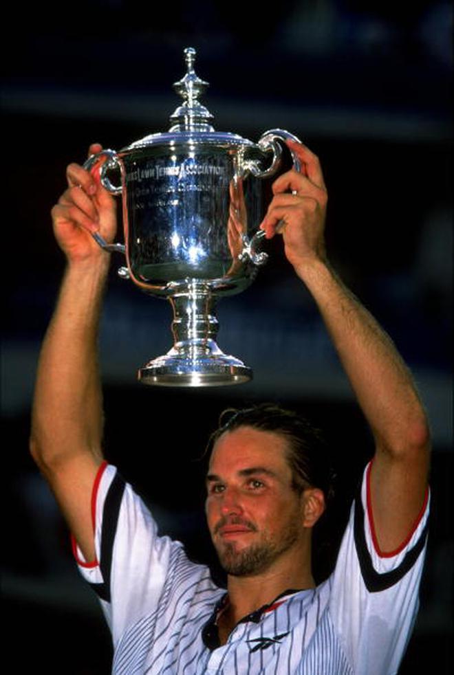 FILE PHOTO: Two-time US Open champion and former world number one Patrick Rafter of Australia.