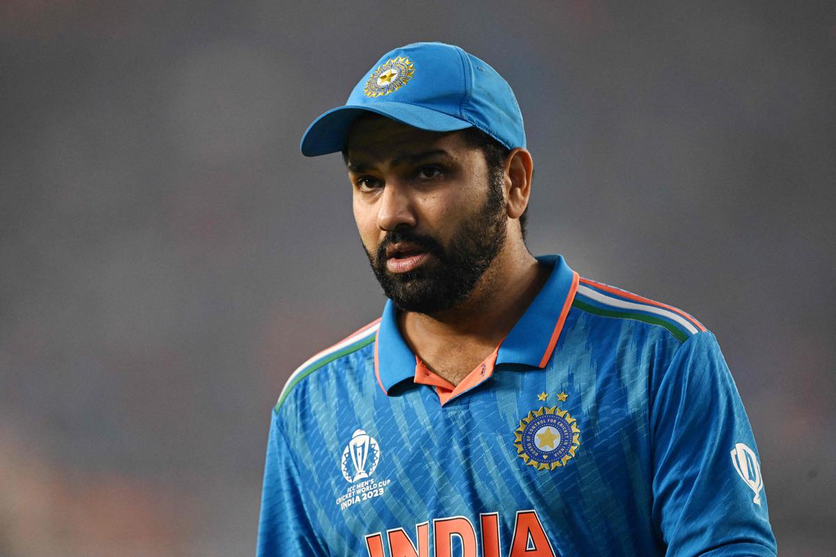 India’s captain Rohit Sharma during the 2023 ICC Men’s Cricket World Cup final. 