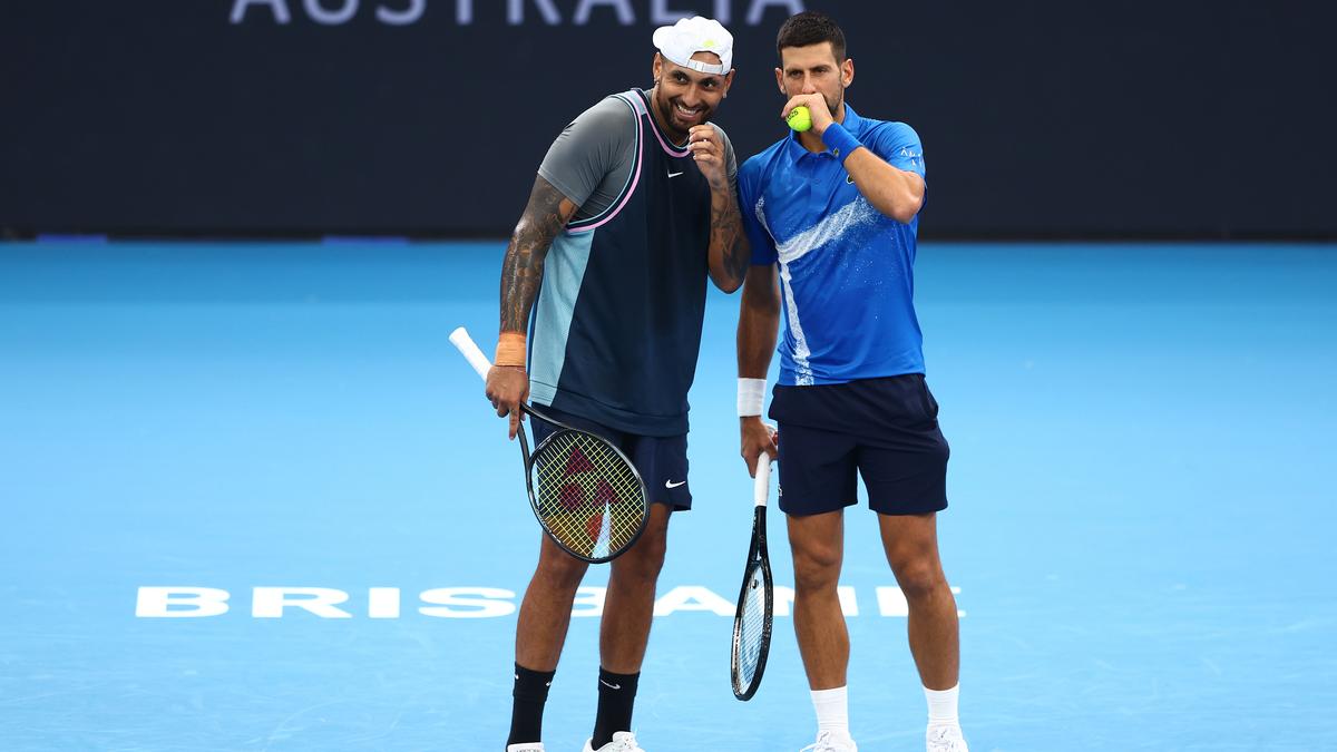 Djokovic and Kyrgios lose in doubles to top-seeded team at Brisbane International