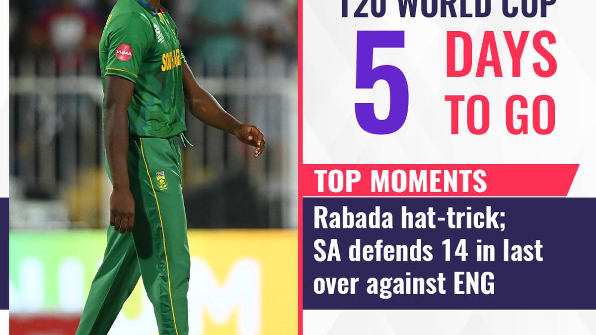 T20 World Cup, 5 days to go: Top moments - Rabada hat-trick in last over gives South Africa consolation victory over England