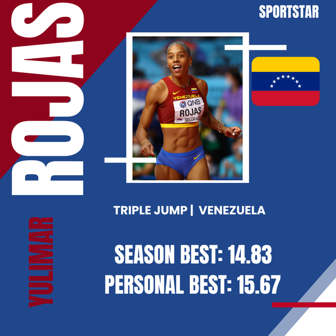 Rojas es el favorito para hacer historia al convertirse en el primer triple saltador en conseguir un hat-trick de medallas de oro en el Mundial.