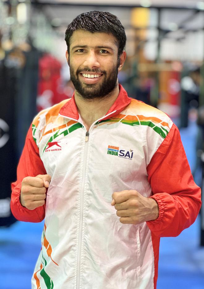 In 2021, He won the gold medal at Elite National Championships in Bellary.