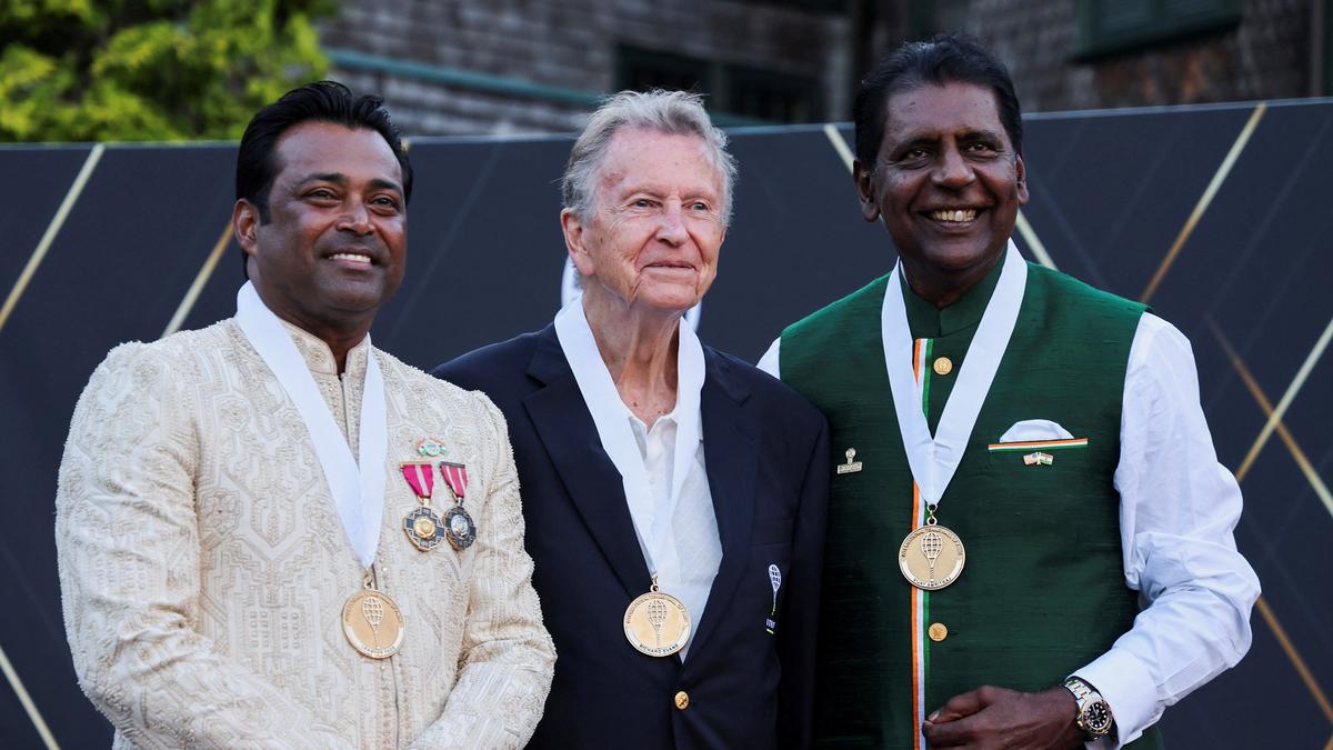 Paes, Amritraj formally inducted into International Tennis Hall of Fame