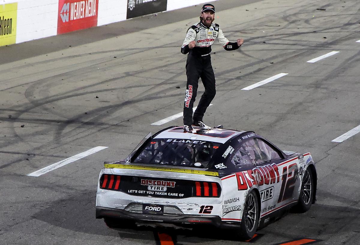 Ryan Blaney won his way into the Championship 4 after taking victory in Martinsville, which means he will defend his title in the final race.