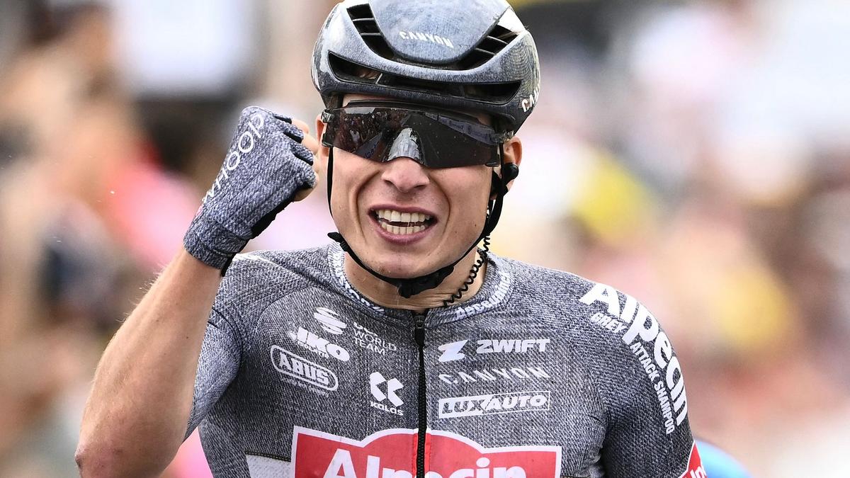 Philipsen edges Girmay in sprint for Tour de France stage 10