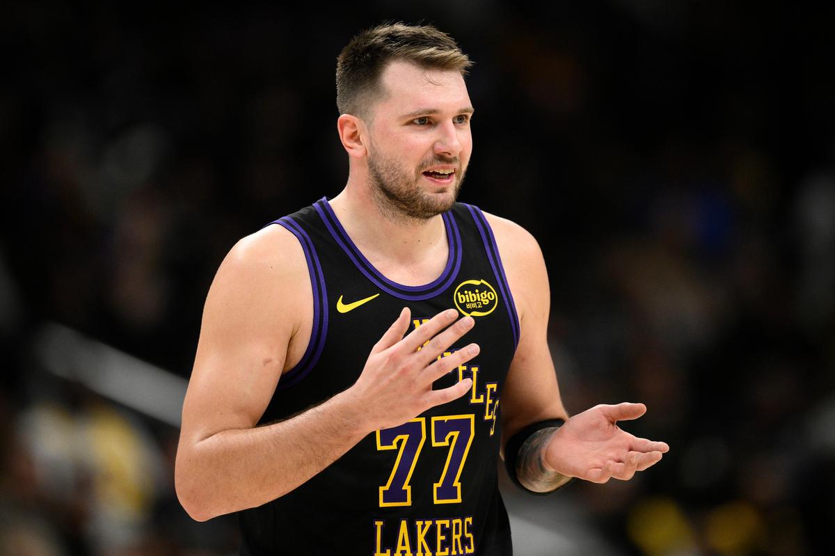 Los Angeles Lakers guard Luka Doncic scored 37 points.