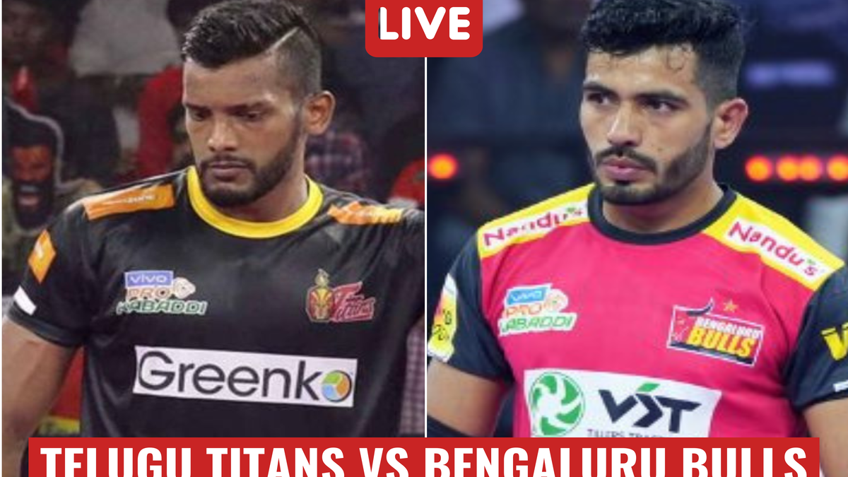 Telugu Titans 38-49 Bengaluru Bulls Highlights, Pro Kabaddi 2022: Bulls jump top of table after winning by 11 points against Titans