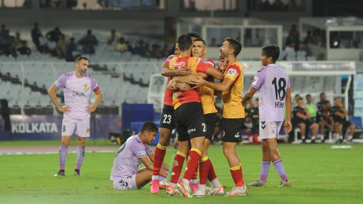 East Bengal vs Hyderabad FC highlights, ISL 2023-24: Cleiton brace, including late winner, guides Red and Gold to first win of the season