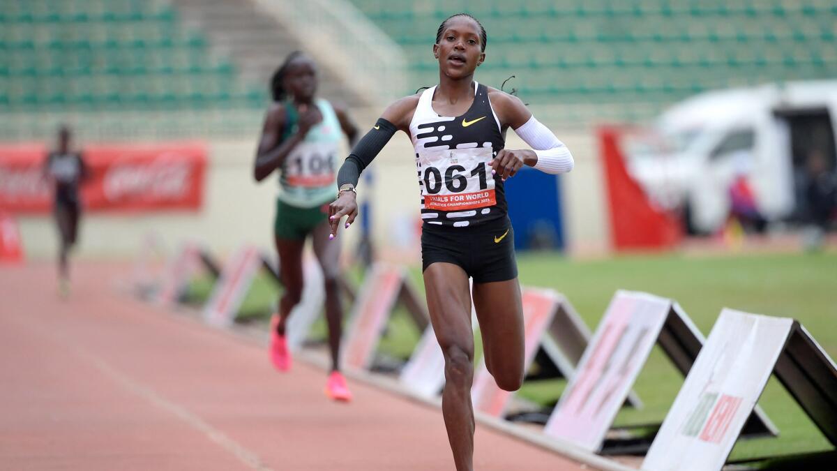 Kenyan record-breaker Faith Kipyegon plans double at world championships in Budapest