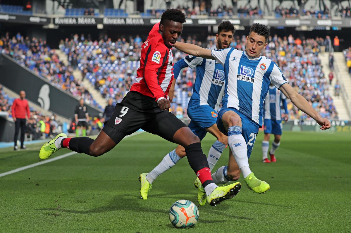 FILE PHOTO: Television images showed Williams confronting the section of Espanyol fans who taunted him after he was substituted.