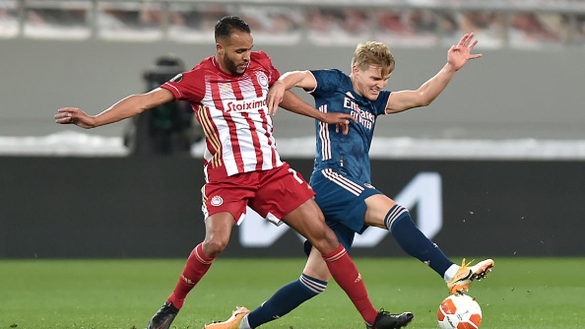 Europa League: Odegaard strikes in Arsenal's 3-1 win at Olympiakos