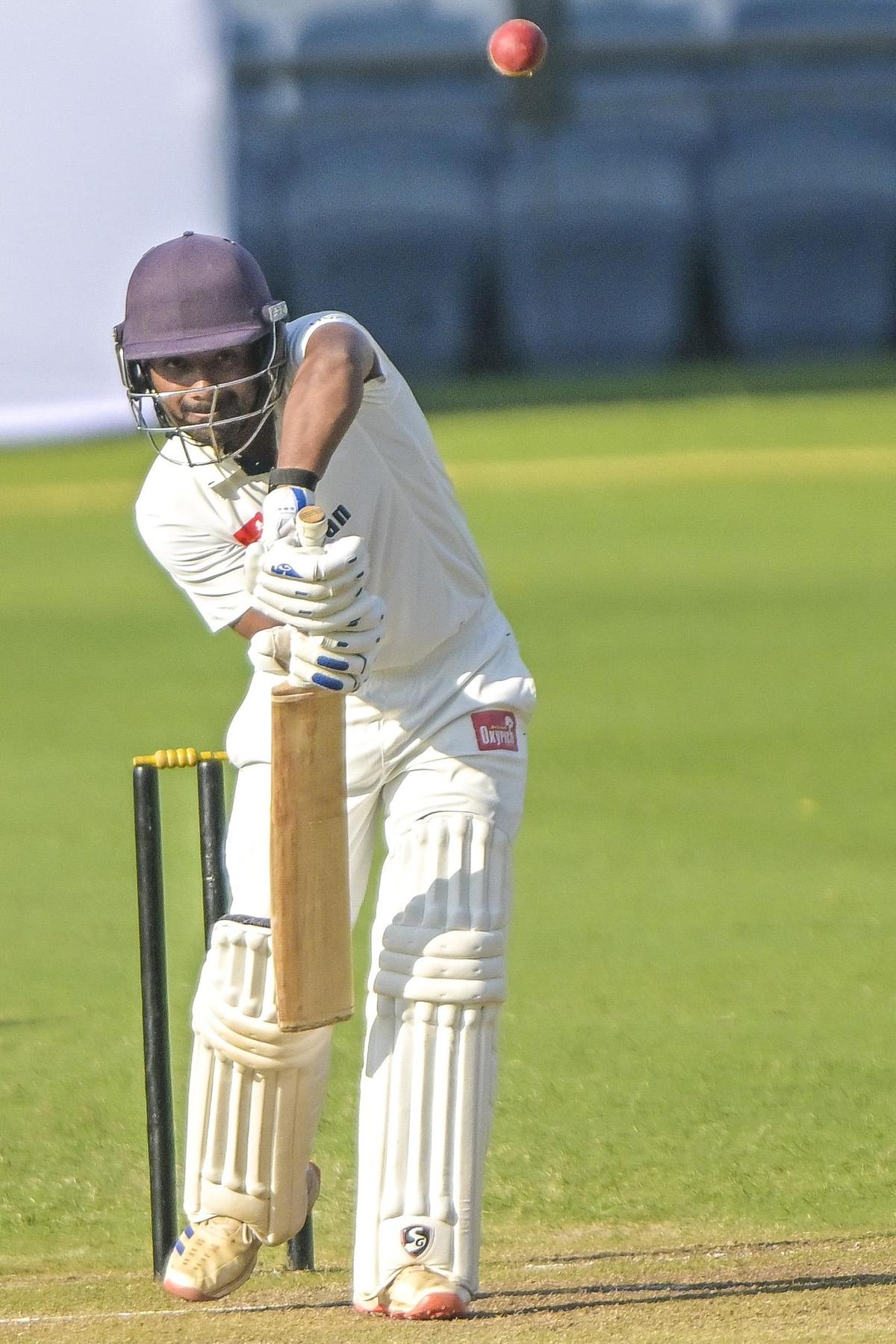 Maharashtra’s Saurabh Nawale steadied his side’s innings after it had slipped to 114 for four.