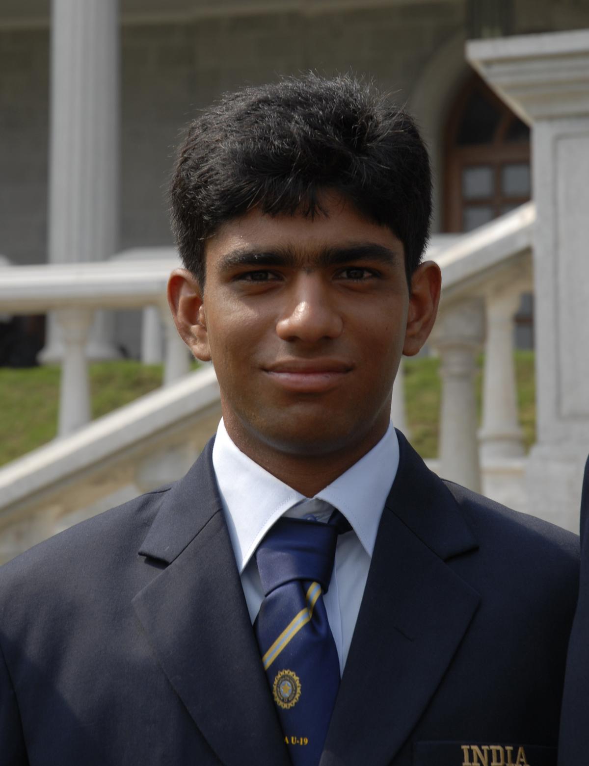 Netravalkar, as part of the Indian under-19 cricket team for Australia tour, in Mumbai.