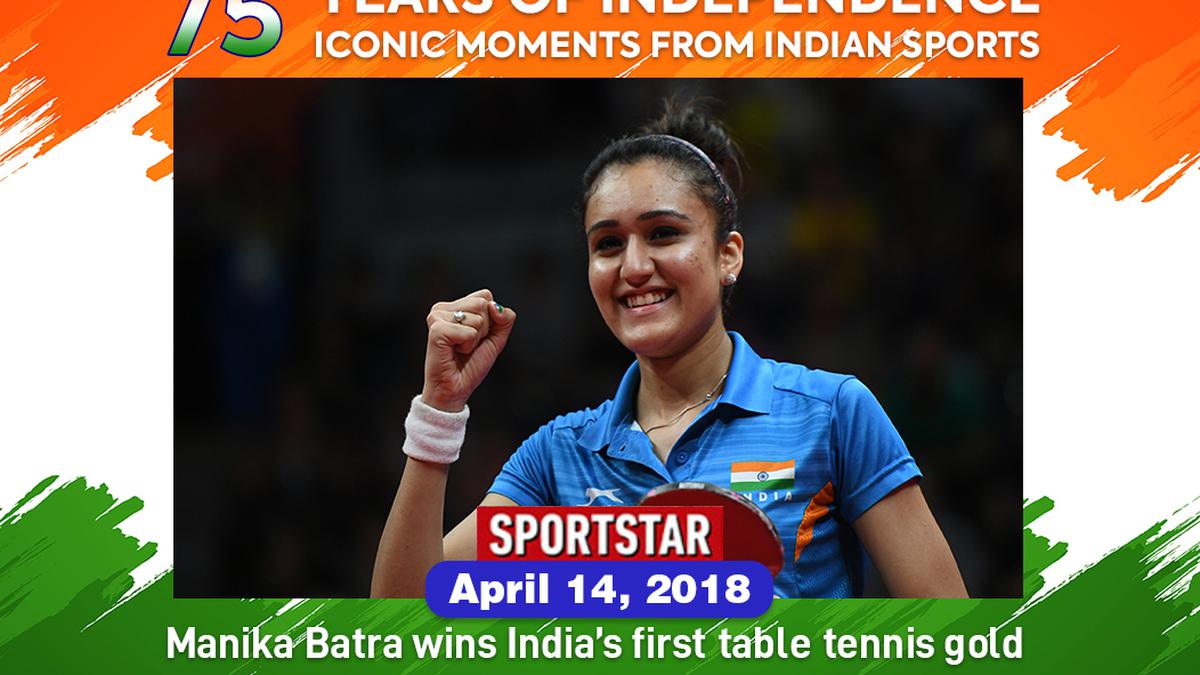 April 14, 2018: Manika Batra wins India’s first table tennis gold in women’s singles at CWG 2018