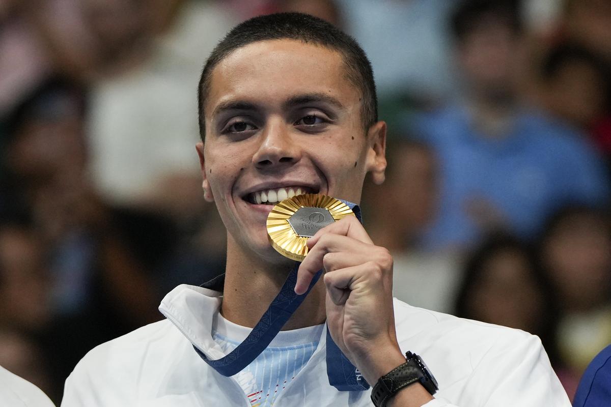 Paris 2024 Olympics: Romania’s David Popovici gold medal-winning performance in men’s 200-meter freestyle final in Nanterre is the slowest by an Olympic champion since Pieter van den Hoogenband at the 2000 Sydney Games.