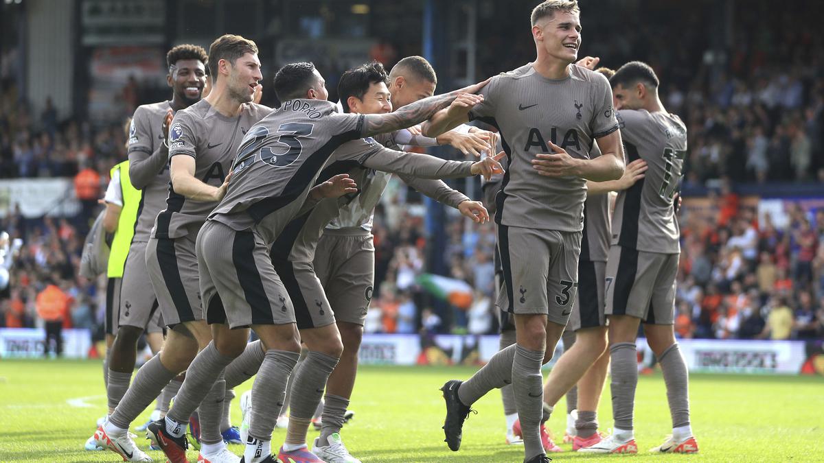 Tottenham go top of Premier League table after 1-0 win at Luton Town with ten-men