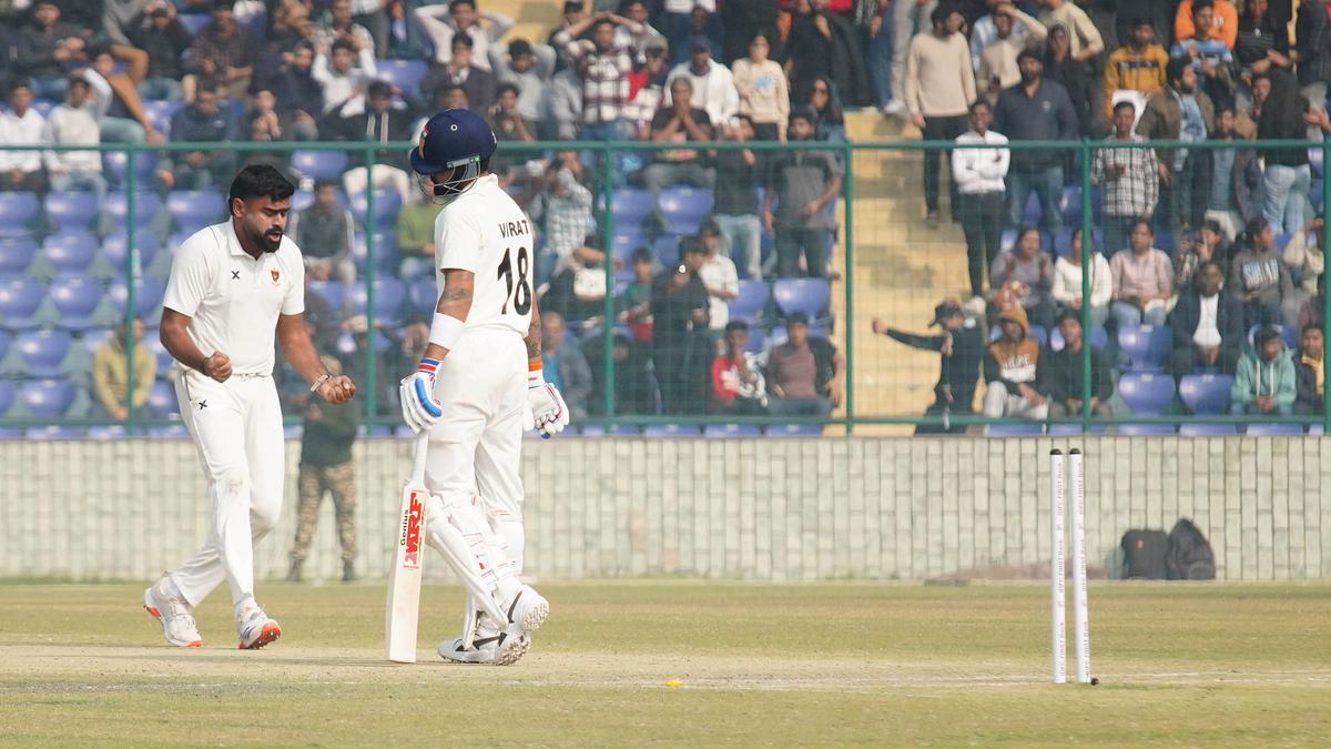 Ranji Trophy 2024-25: Kohli slump continues but Delhi in command against Railways on Day 2