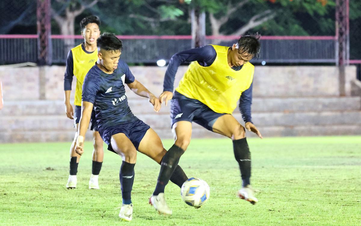 Manipur boys Korou Singh and Malemnga Thokchom in practice. 