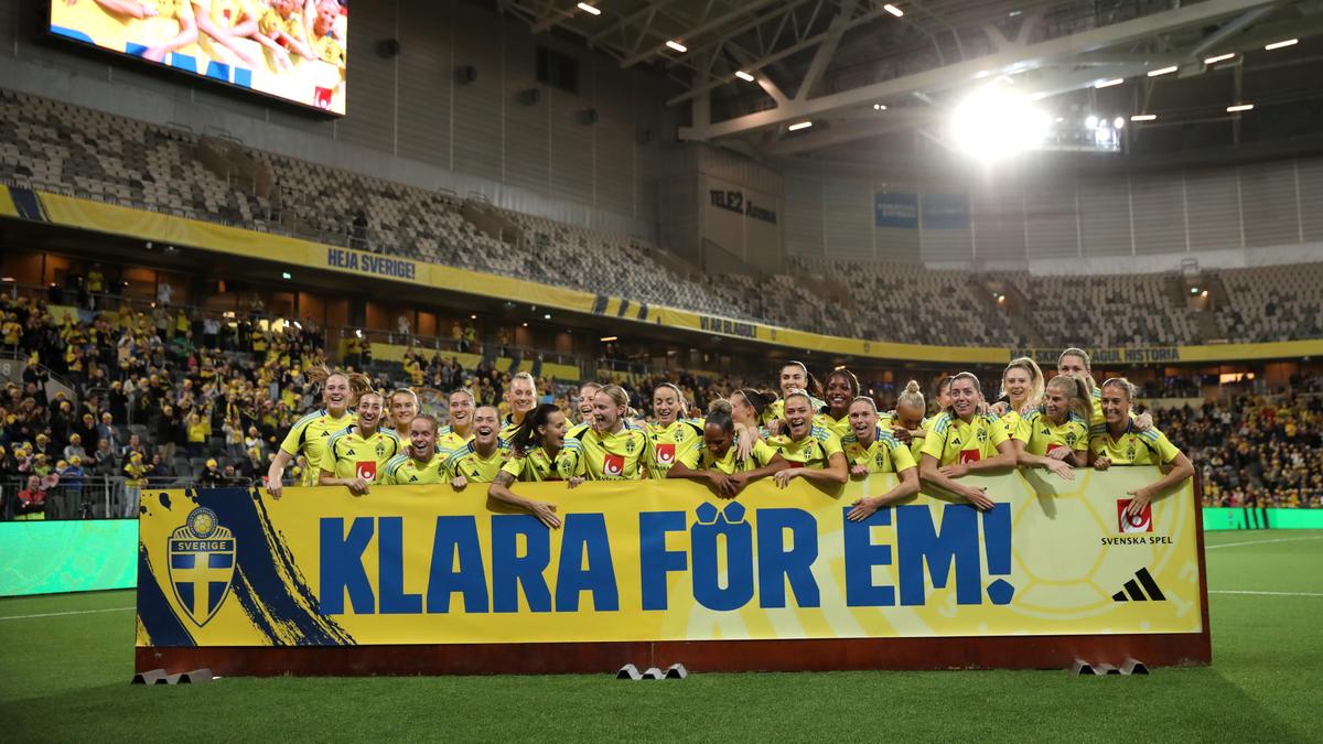 Women’s Euro 2025: Sweden sweeps past Serbia to qualify for European Championship