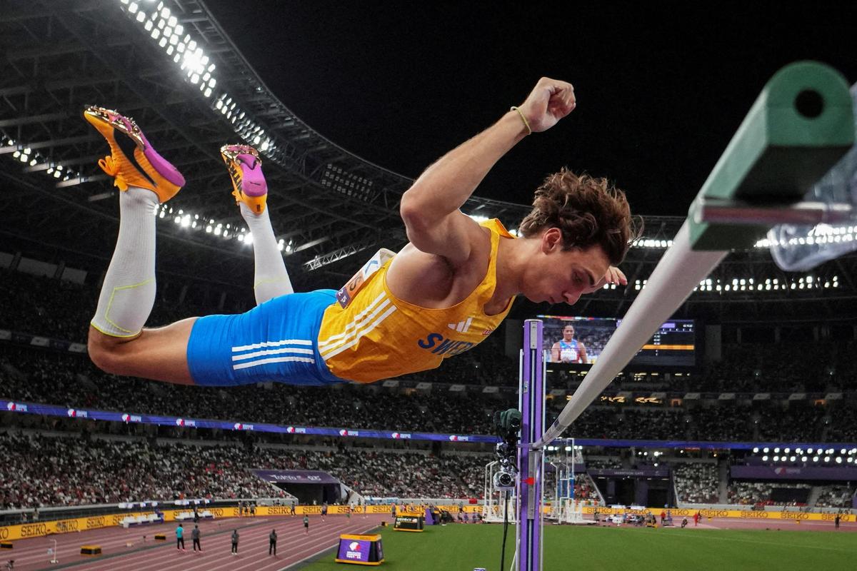 Armand Duplantis soared to his 14th world record with his final attempt, sealing a third consecutive world title and extending his pole vault supremacy.