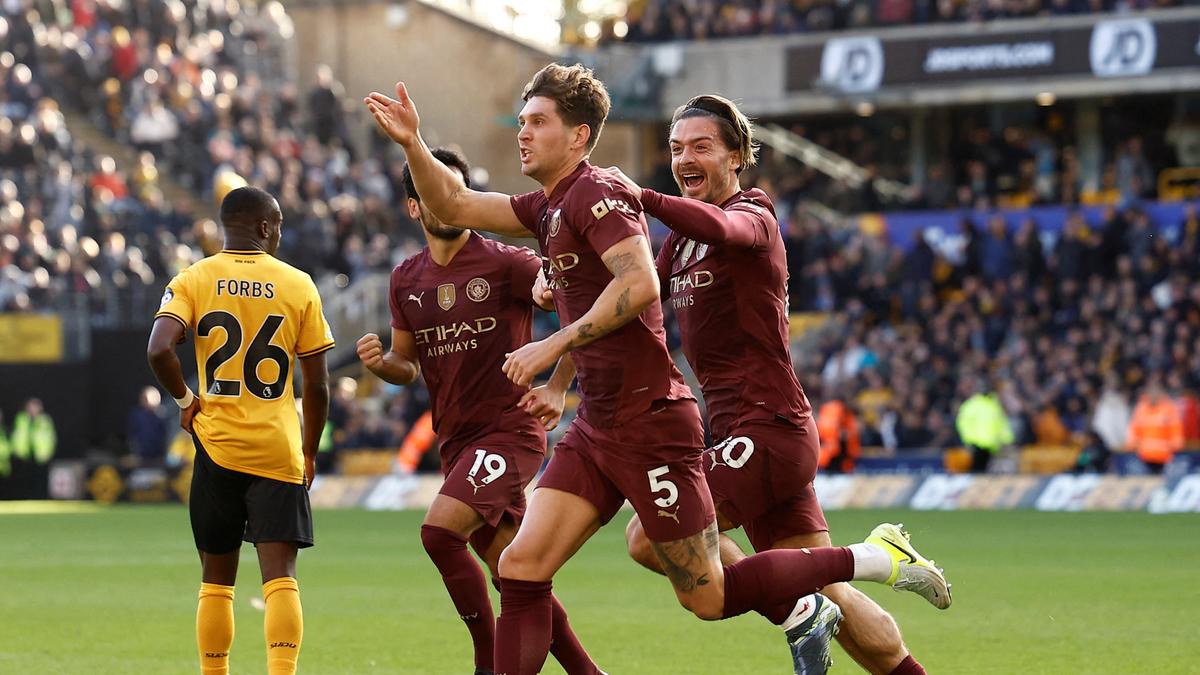 Late Winner Stones Scores Dramatic Goal to Lift City to Top of Premier League