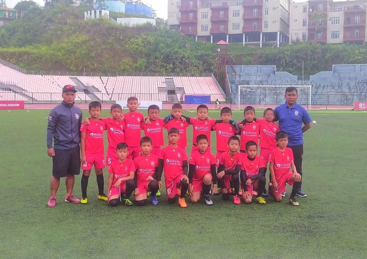 Aizawl undrr-11 team with coach Chhakchhuak Lallawmzuala.