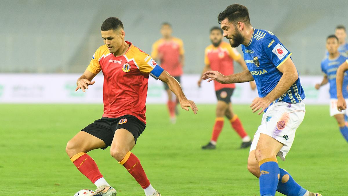 East Bengal vs Kerala Blasters Highlights, ISL 2024-25: EBFC 2-1 KBFC; Vishu, Hijazi score for Torch Bearers; Danish puts one back for Blasters