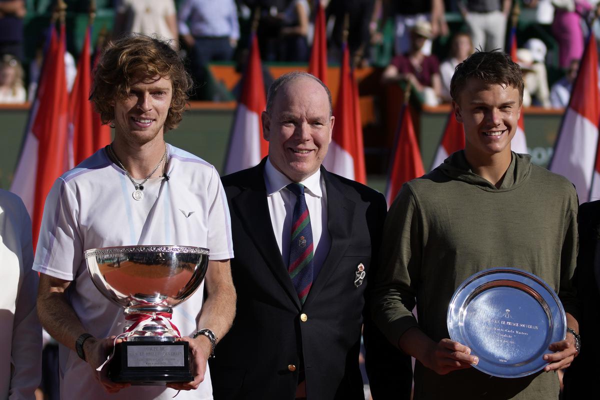 Rublev rallies past Rune for first Masters title in Monte Carlo