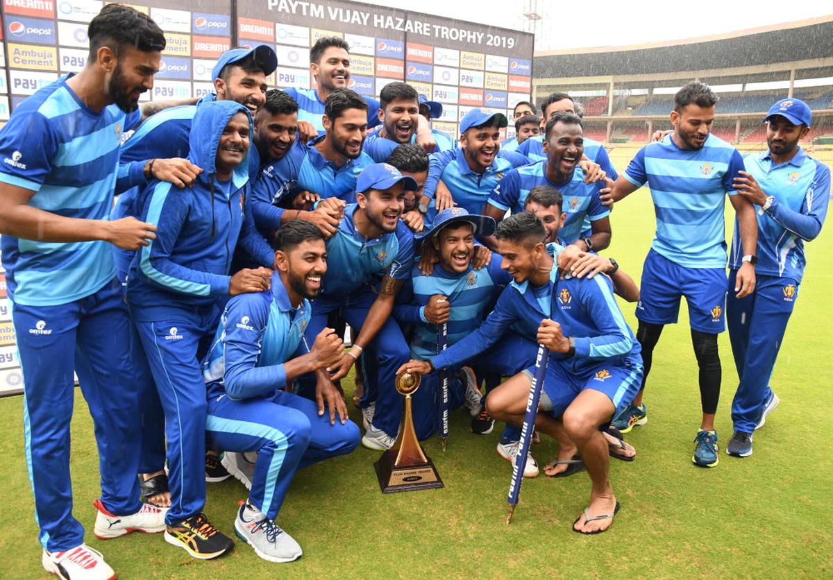 Abhimanyu Mithuns hat-trick helps Karnataka lift Vijay Hazare Trophy