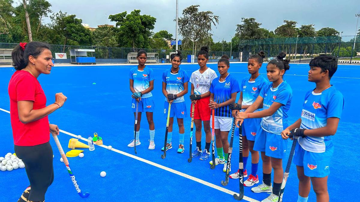 Rani Rampal holds women’s hockey coaching clinic at Kalinga Stadium in Odisha