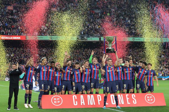 Champions again: Barcelona clinched its first La Liga title since 2019 with a victory at local rival Espanyol. This is Barcelona’s first league title without Messi this century.