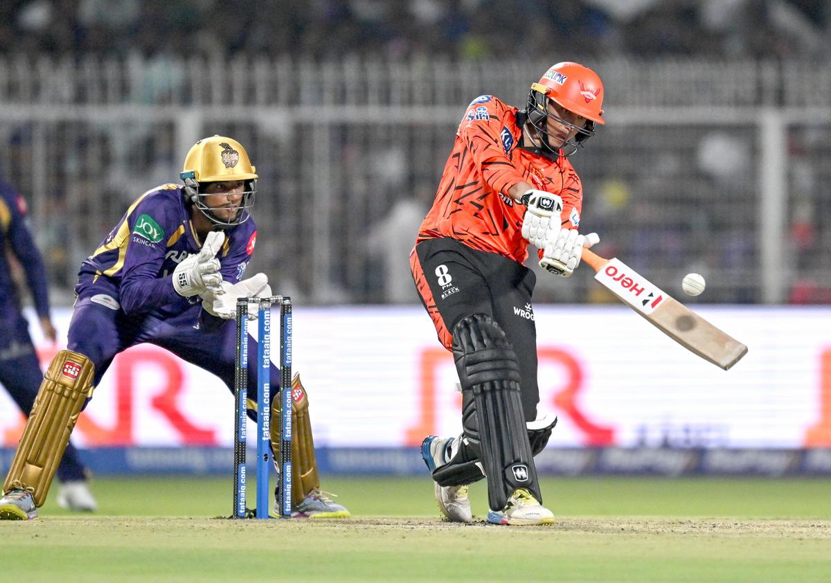Abhishek Sharma fell just two short of his half-century after joining with Travis Head to give SRH a rapid start.