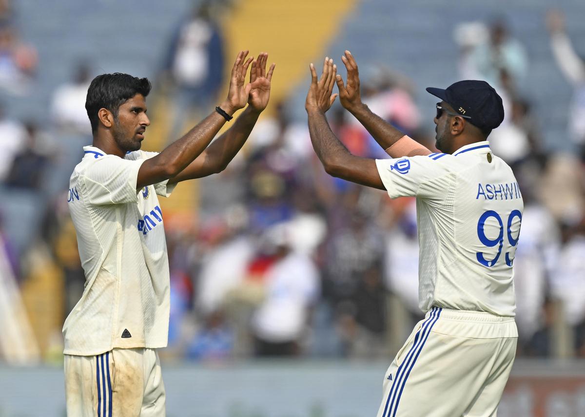 Uneasy succession: R. Ashwin’s certainty forged India’s home dominance. Washington Sundar lacks the craft Ashwin had at a similar stage of his career. 