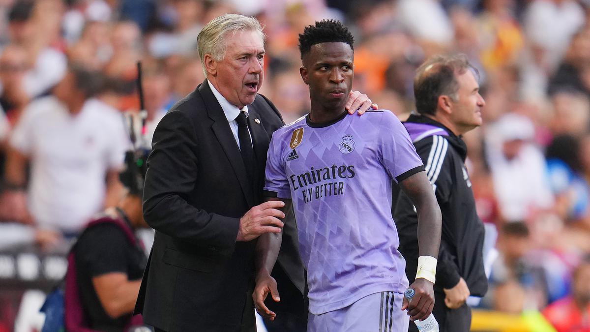 Vinicius to miss next La Liga game but injury not serious: Ancelotti