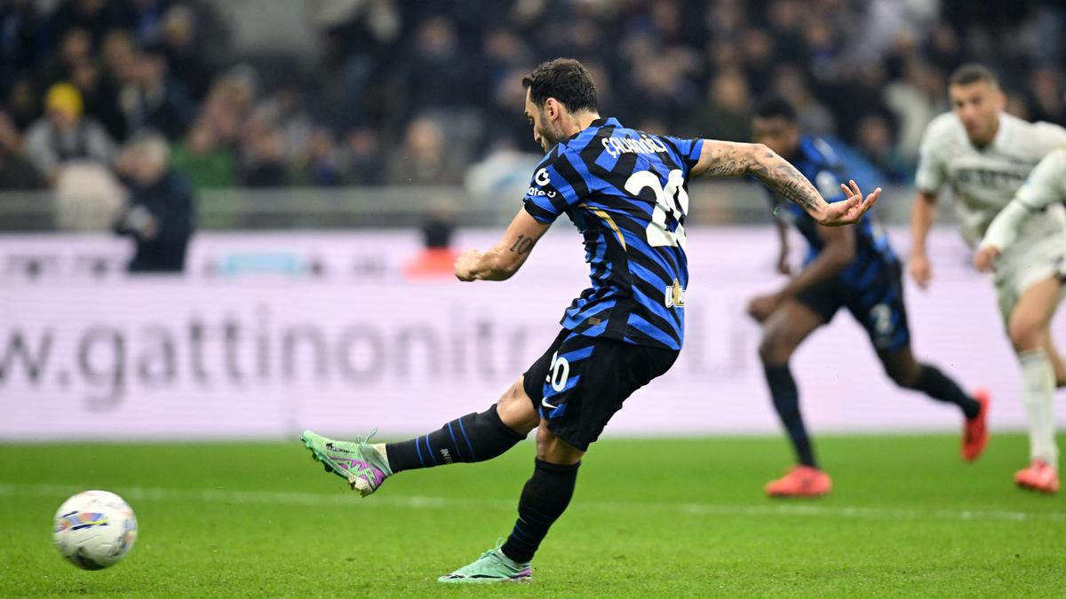 Serie A 2024-25: Calhanoglu’s penalty streak ends as Inter and Napoli draw 1-1