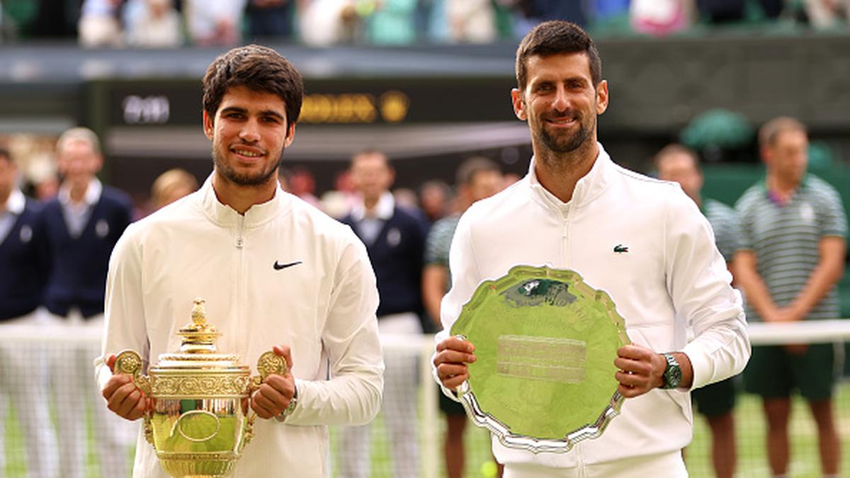 Wimbledon 2023 Mens Final HIGHLIGHTS Carlos Alcaraz beats Novak Djokovic in five-set thriller, wins maiden title at The Championships