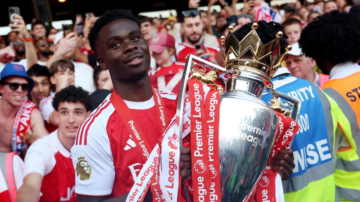 Saka dit qu’Arsenal a prouvé que les critiques avaient tort avec le triomphe du titre en Premier League