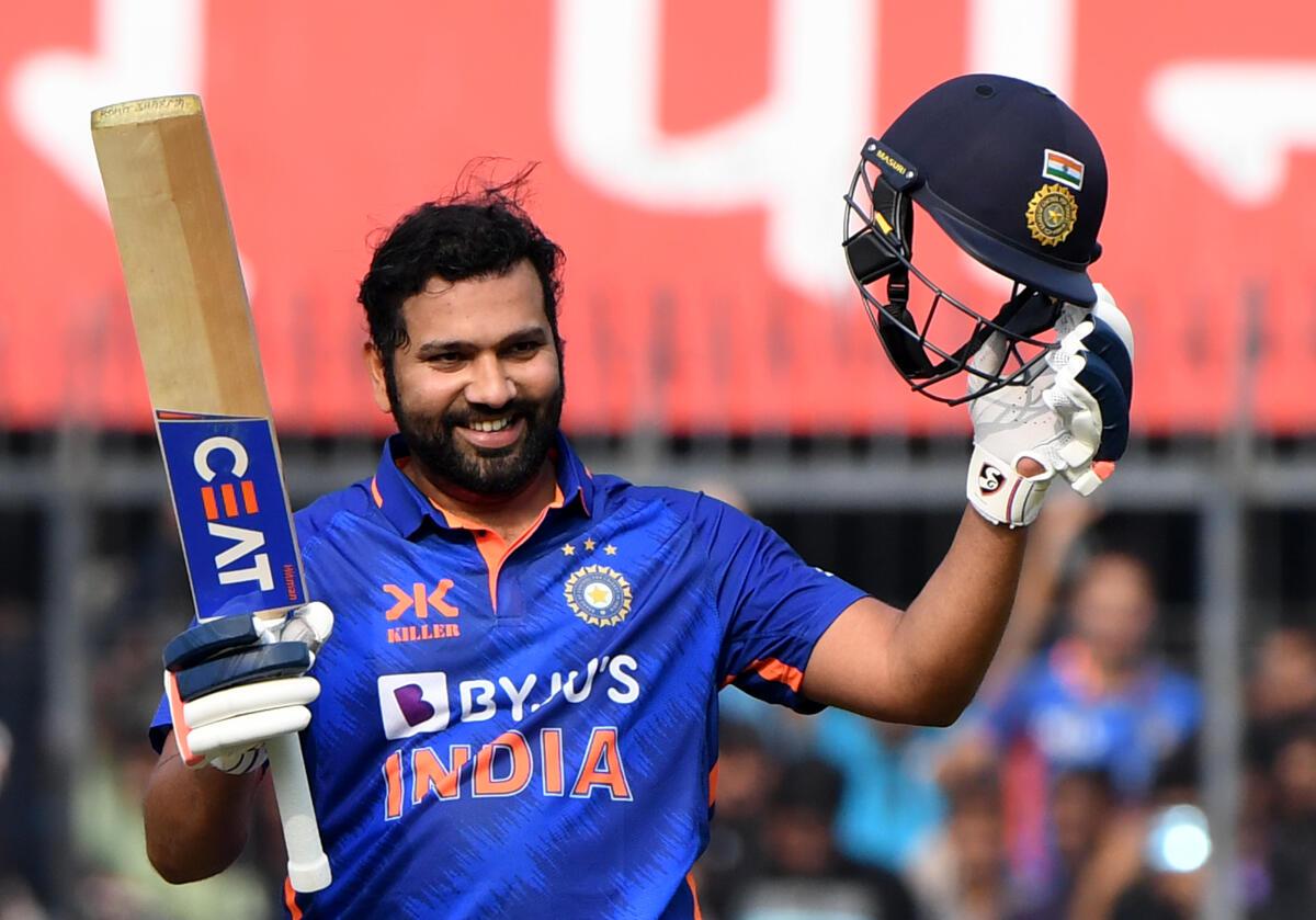 Rohit Sharma hits first ODI hundred in three years, equals ...