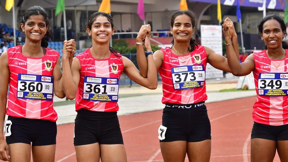 Railways team wins overall title at National Open Athletics 2023